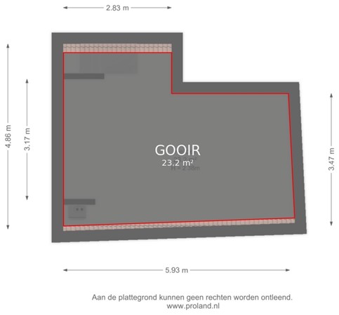 Floor plan - Zakstraat 6, 6211 PS Maastricht 